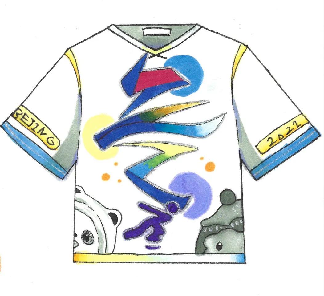 2022北京冬奥会服装图案创意手绘-图6