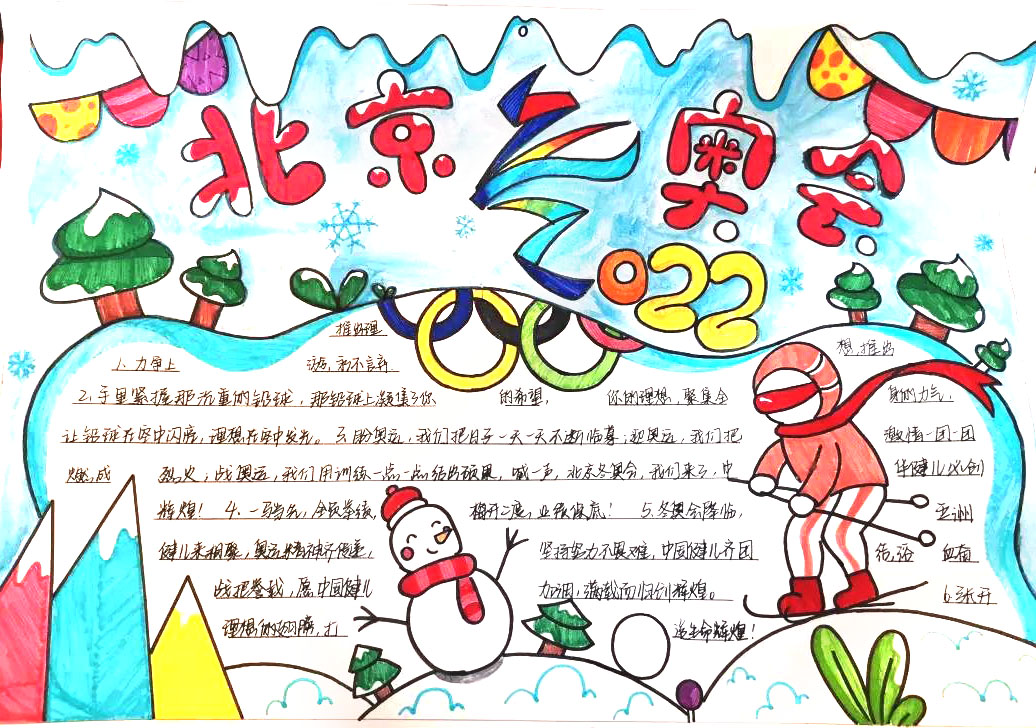 2022北京冬奥会手抄报图片及内容-图5