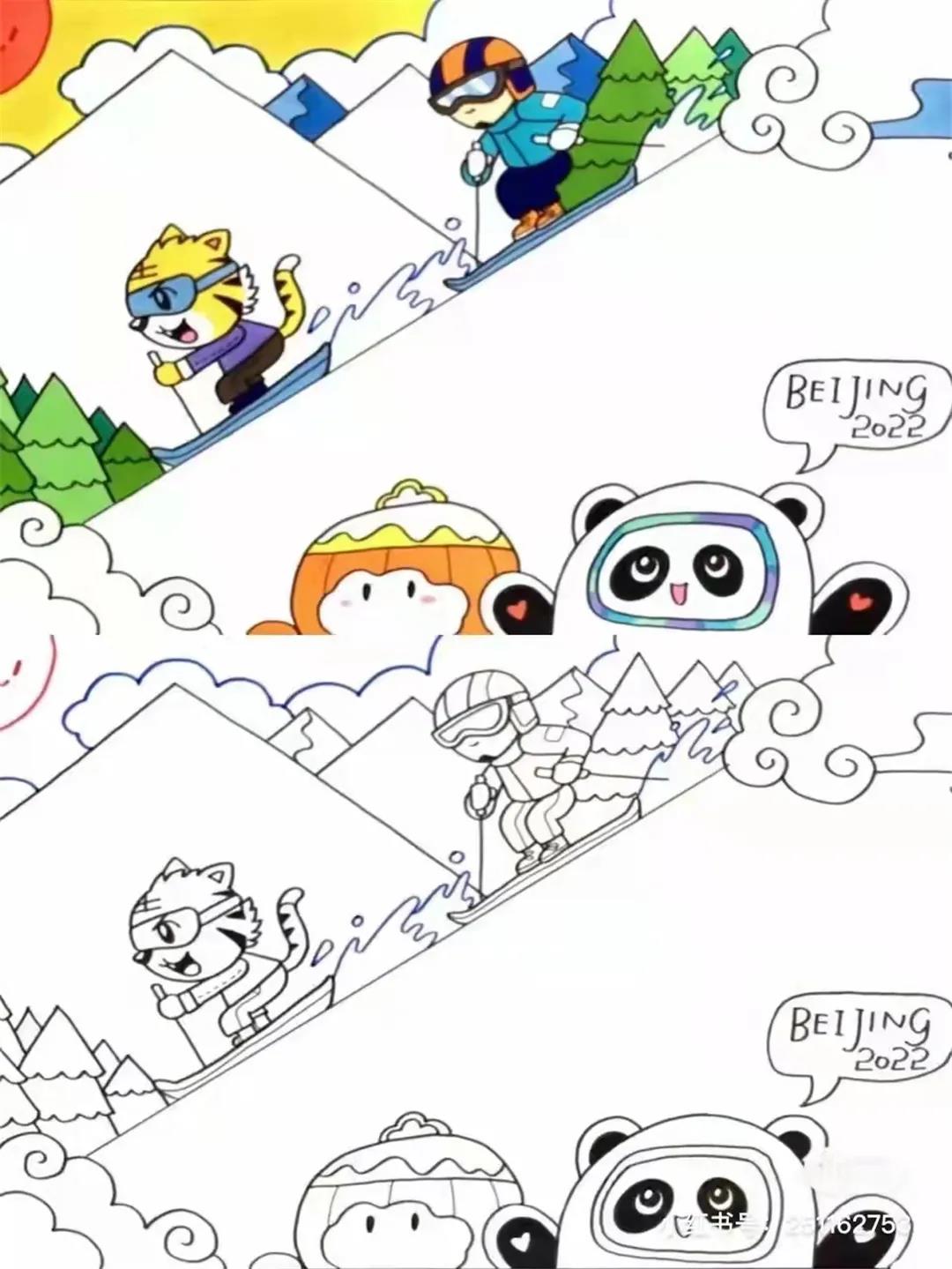8款漂亮的2022北京冬奥会手抄报模板-图7
