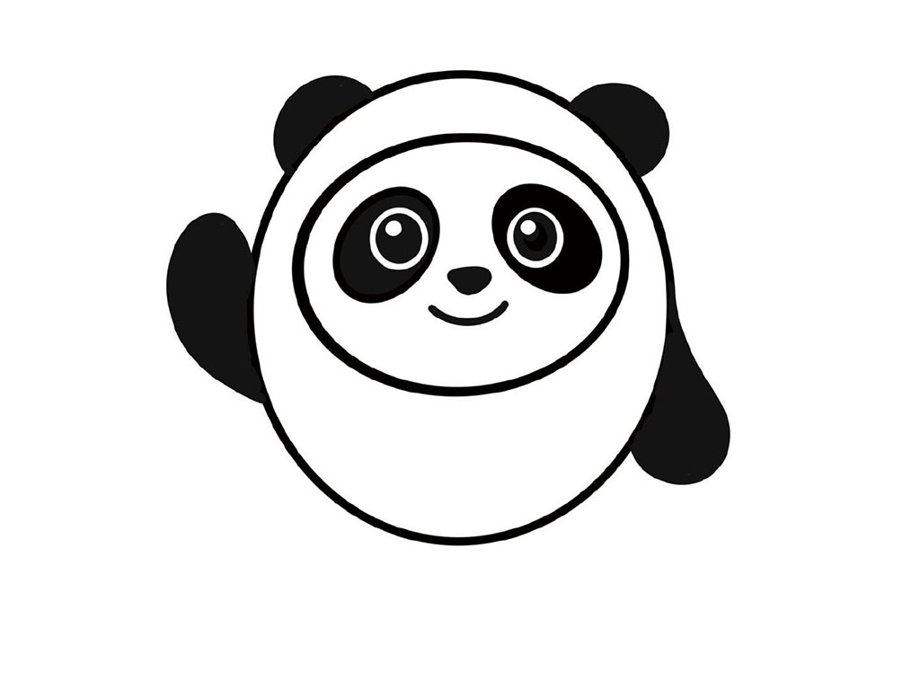 步骤3：开始画耳朵和手手