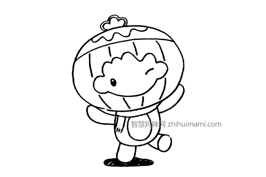 步骤4：开始画细节。