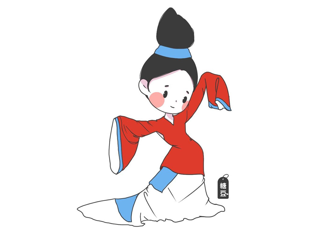 一组关于新年的人物简笔画图片-图4