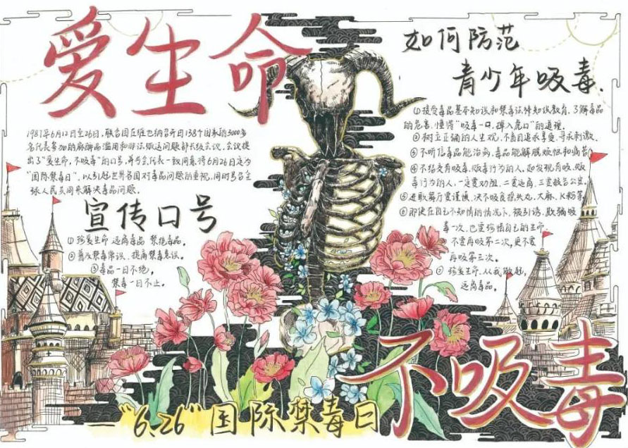 9张禁毒手抄报好画-图3