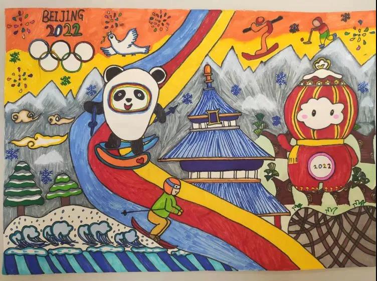 喜迎冬奥主题绘画-图1
