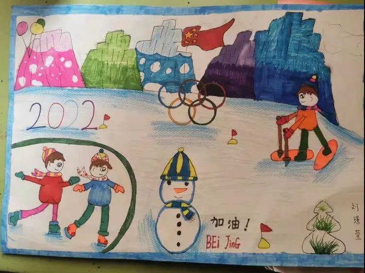 喜迎冬奥主题绘画-图3