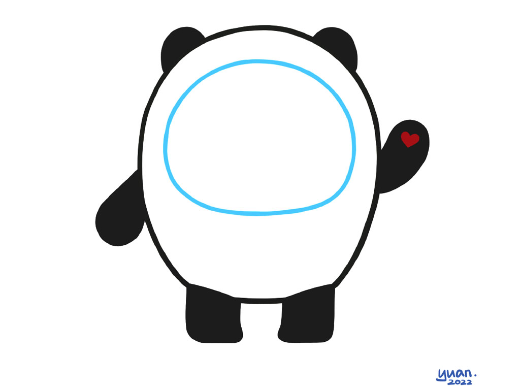 步骤5：画一个馒头的形状。