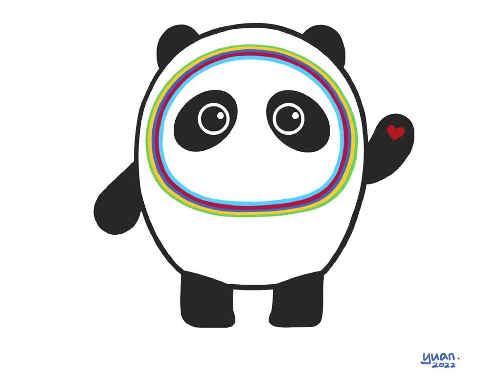 步骤9：上色，留出眼白，点上高光比较可爱。