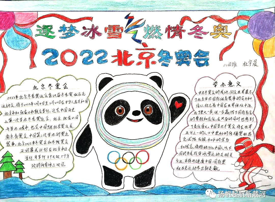 北京冬奥会手抄报——加油，中国健儿-图7