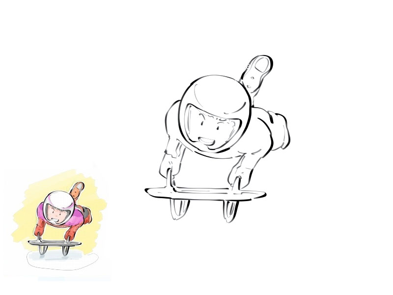 步骤7：钢架雪车