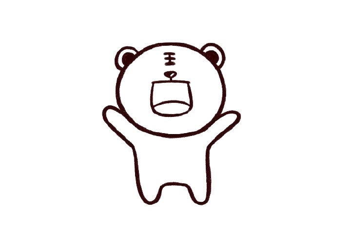 2022虎年画虎 萌虎简笔画教程-图3