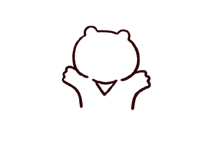 2022虎年画虎 开心的老虎简笔画教程-图2