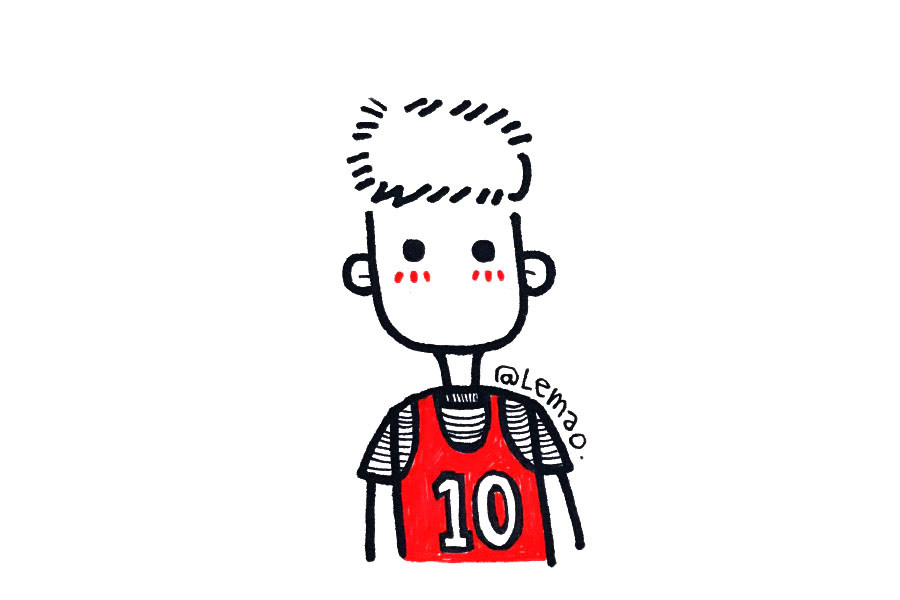 一组帅气的小男孩简笔画图片-图5