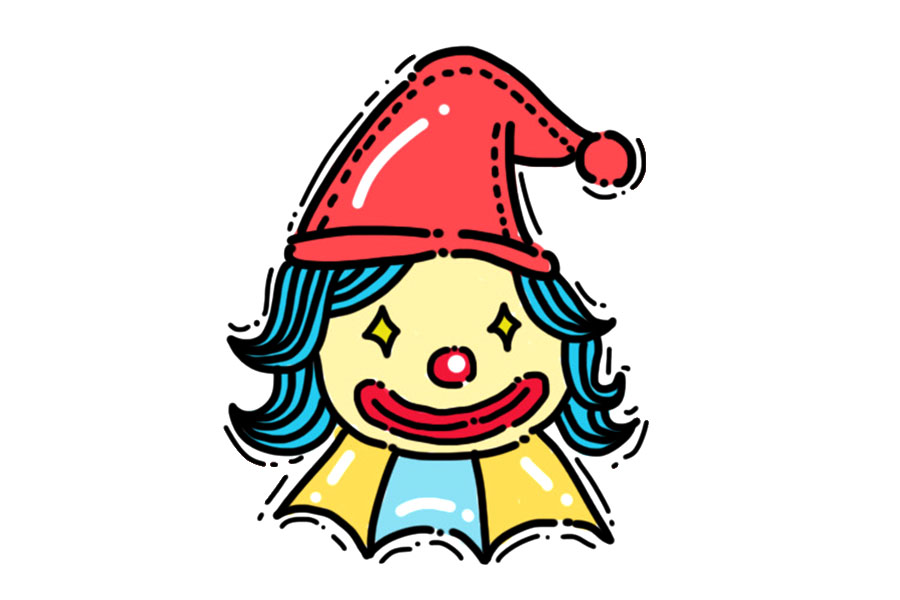 小丑怎么画简单可爱