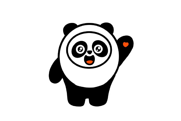 冬奥会吉祥物冰墩墩的画法步骤-图5