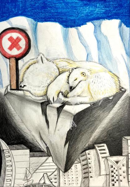 全球变暖儿童画欣赏