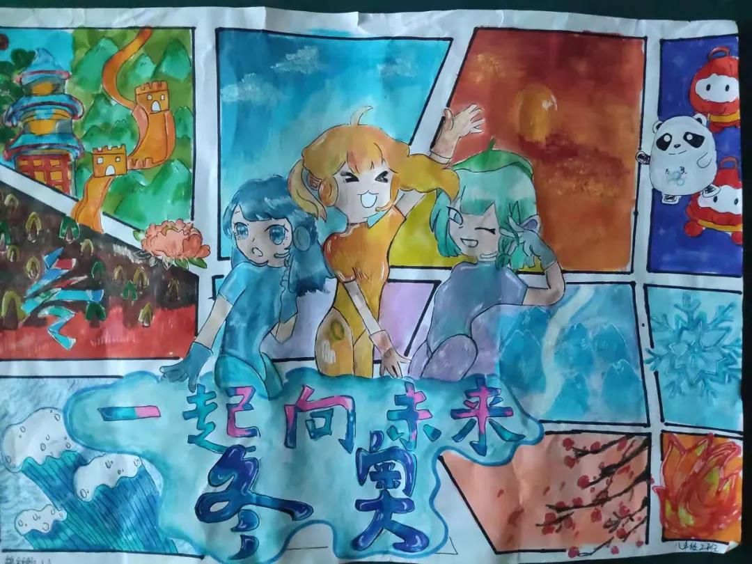 “北京2022，一起向未来”主题儿童画-图1