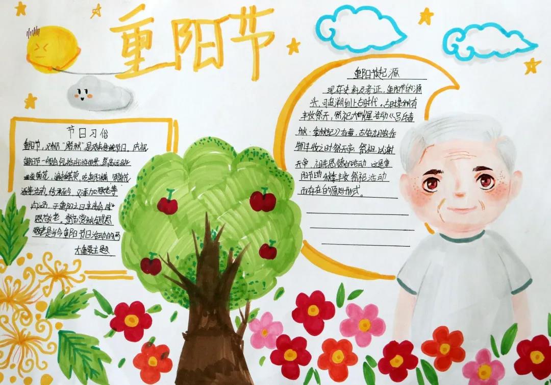 小学五年级重阳节手抄报-图3