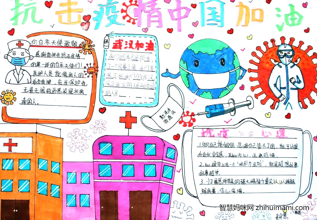 7张关于抗击新冠疫情的手抄报-图6