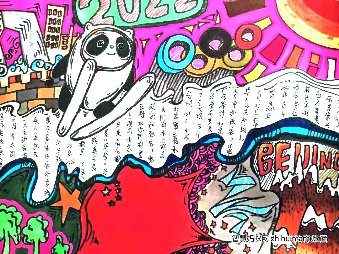 “喜迎冬奥，共赴冰雪”主题手抄报（9张）-图2