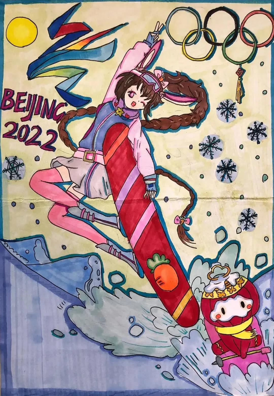 2022冬奥会主题绘画作品