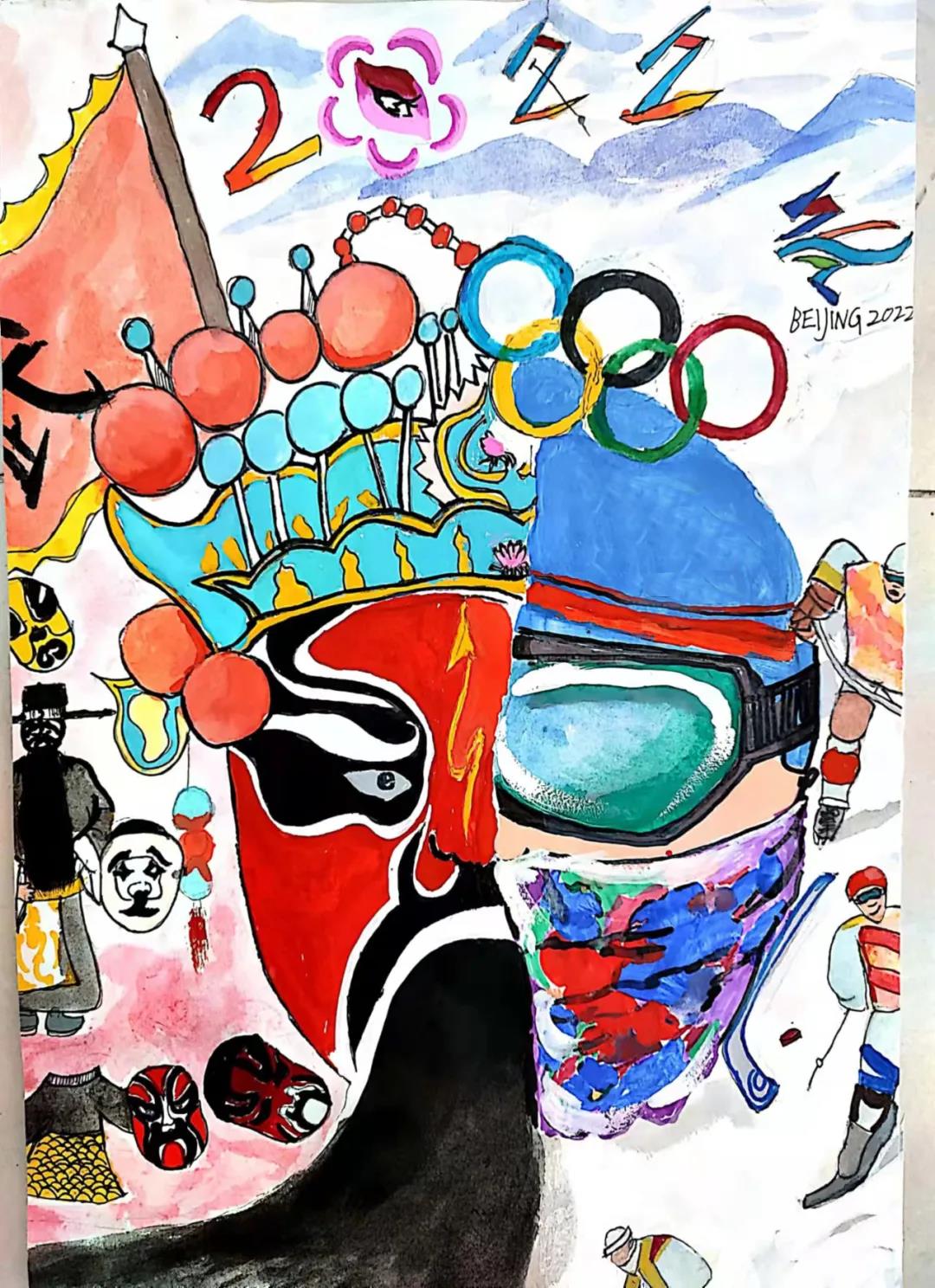 冬奥会绘画一等奖-图2