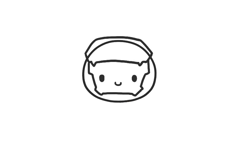 复联钢铁侠简笔画教程-图2