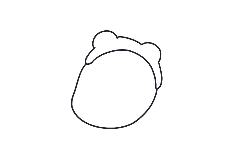 冰墩墩版冬奥会项目短道速滑简笔画教程-图1