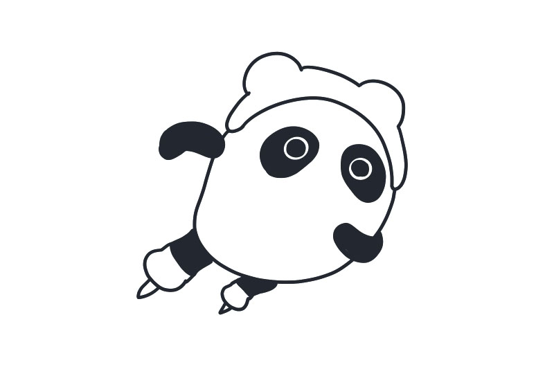 冰墩墩版冬奥会项目短道速滑简笔画教程-图3