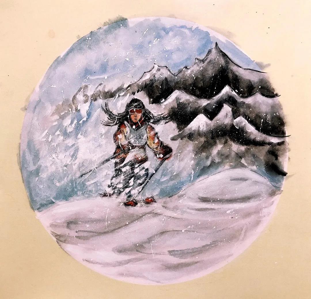 中国风冬奥会绘画儿童版-图2