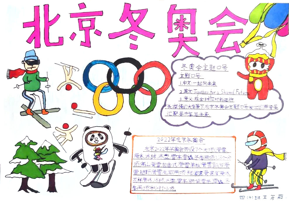 2022冬奥会手抄报简单又漂亮（9张）-图7