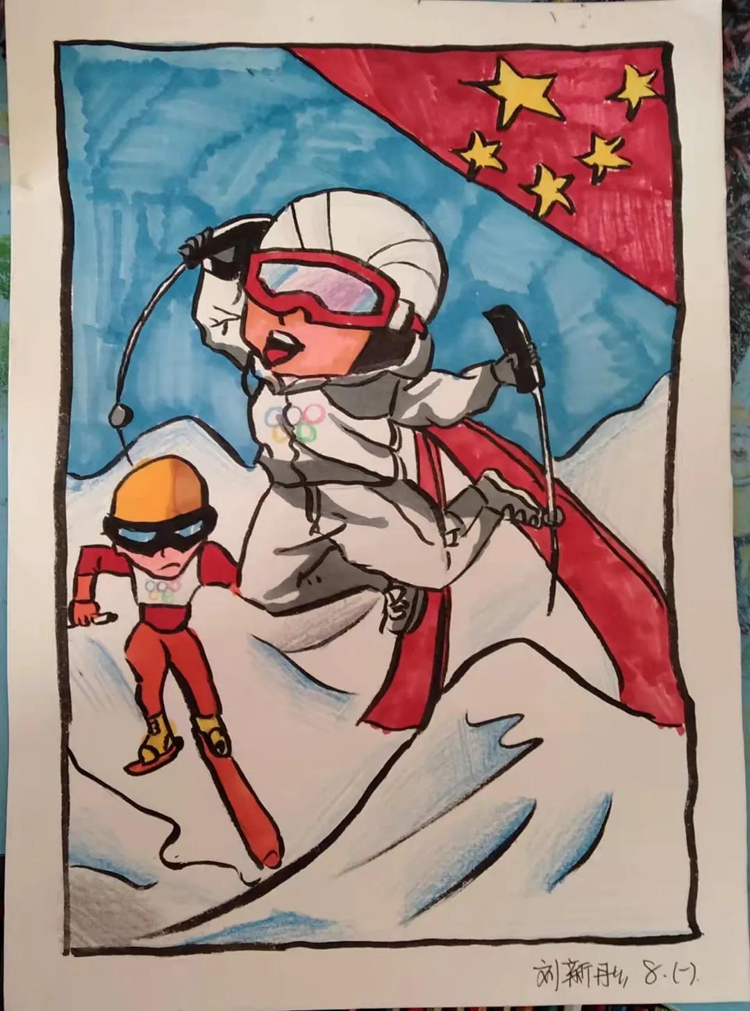 2022冬奥会主题绘画图片-图5