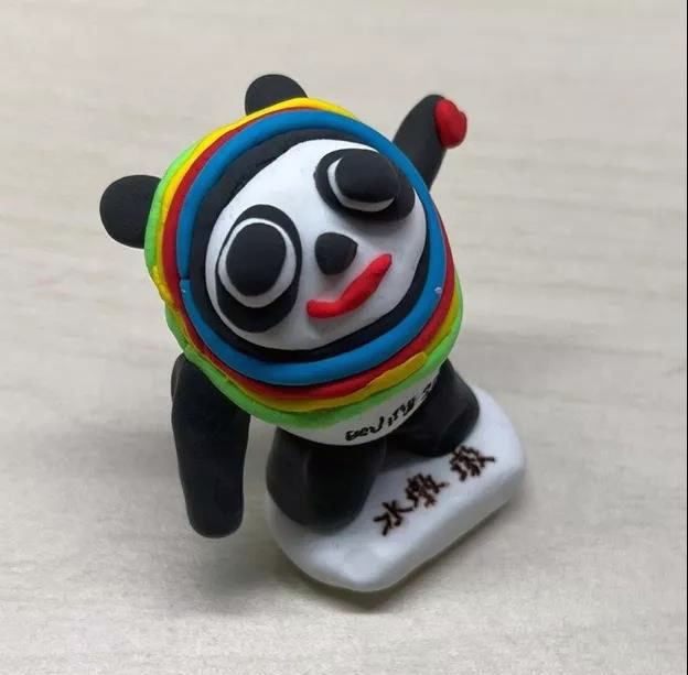 冰墩墩雪容融粘土作品欣赏-图1