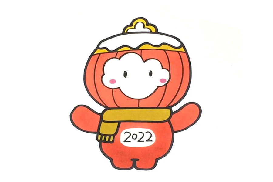 超简单雪容融简笔画画法步骤