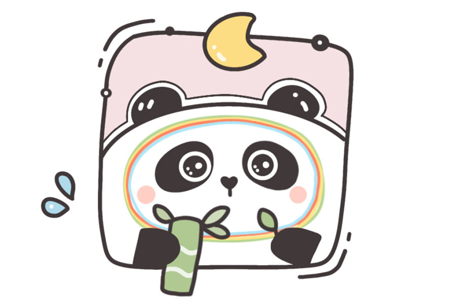 可爱冰墩墩的九宫格自拍照-图6