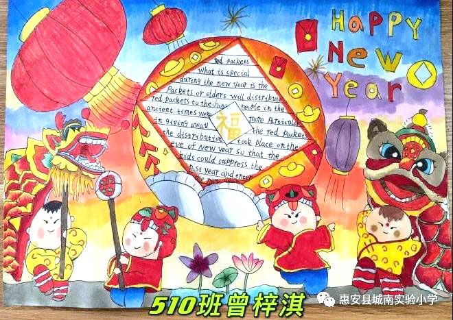  关于春节的英语手抄报（5张）-图3