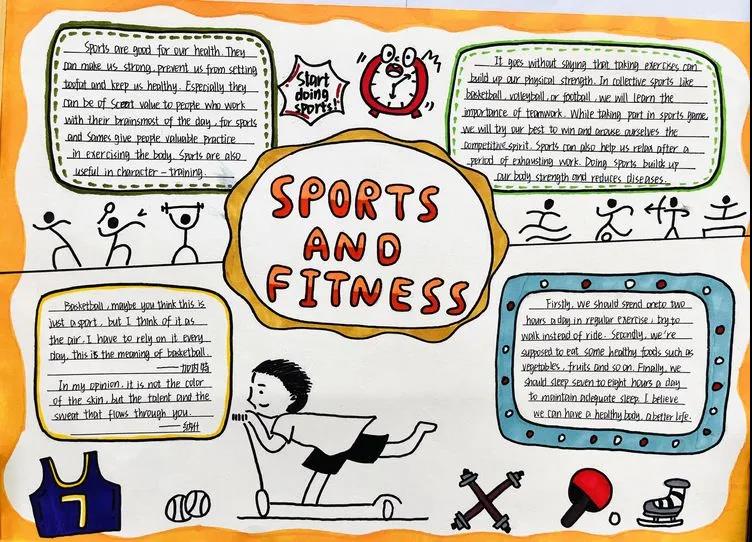 “热爱运动，热爱生命”主题英语手抄报-图7