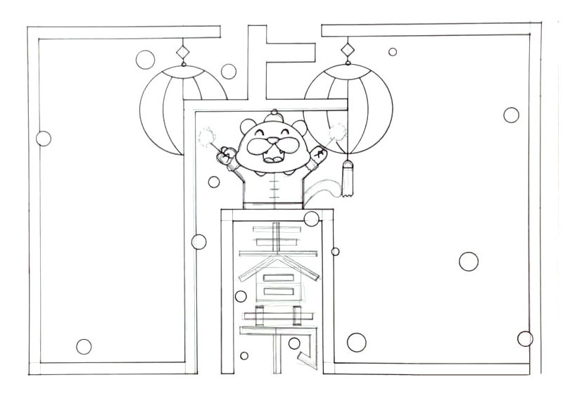 如何画一张2022虎年春节的手抄报-图2