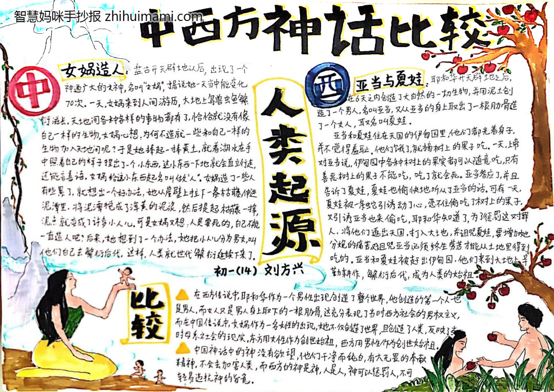 关于中西神话故事的手抄报图片（10张）-图3