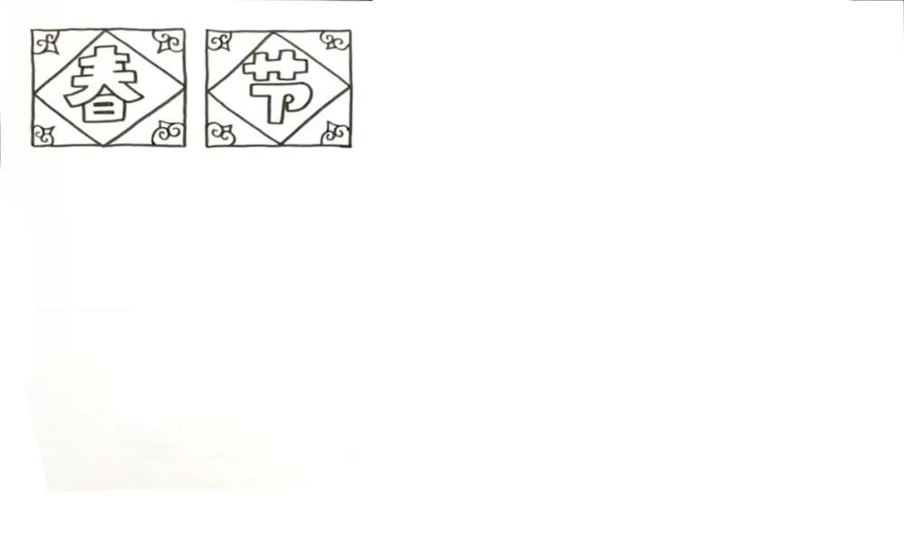 2022虎年春节手抄报绘画教程-图1