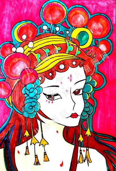 京韵儿童手绘画三年级