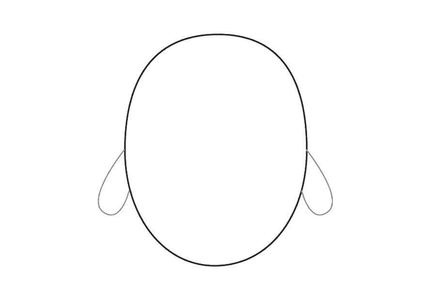 超简单的冰墩墩详细画法步骤-图2