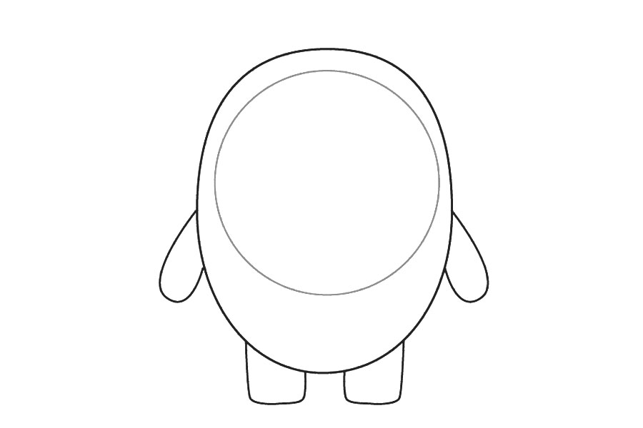 超简单的冰墩墩详细画法步骤-图4