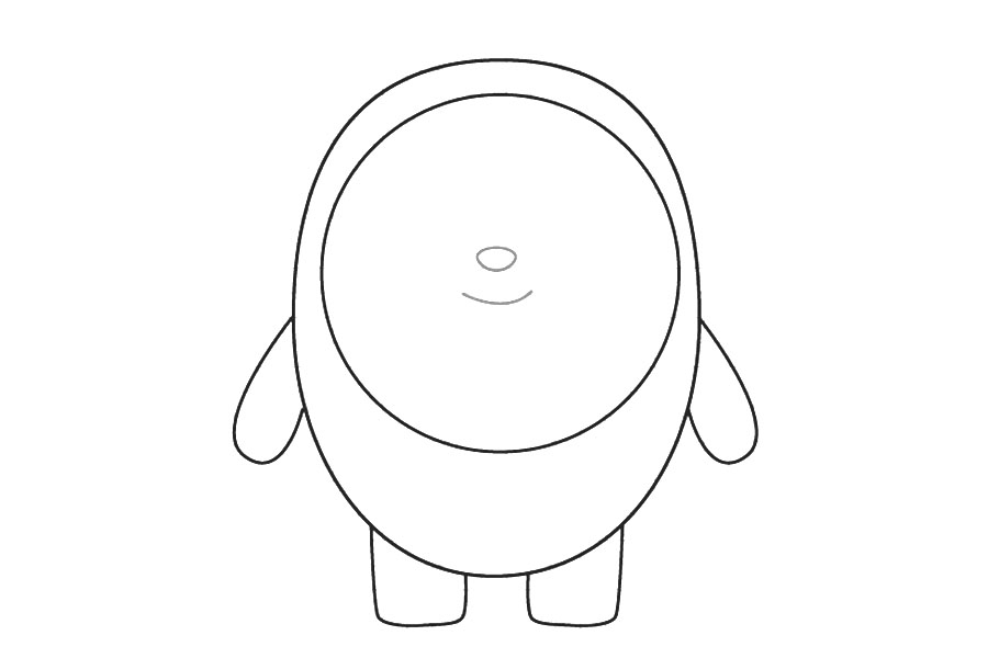 超简单的冰墩墩详细画法步骤-图5