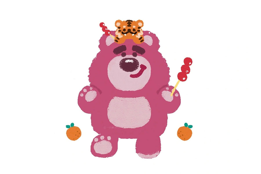 迪士尼新年简笔画-图1