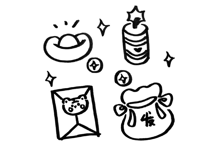 可可爱爱的虎年专属简笔画来-图3