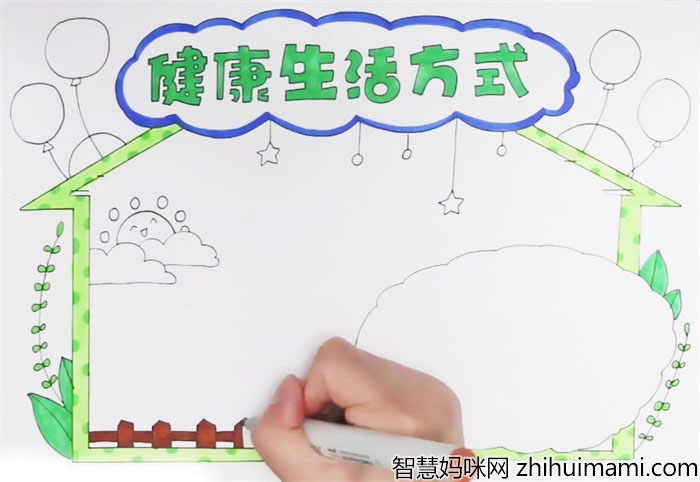 健康生活方式手抄报-图3