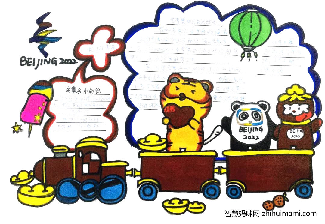 2022北京欢迎你主题手抄报图片-图2