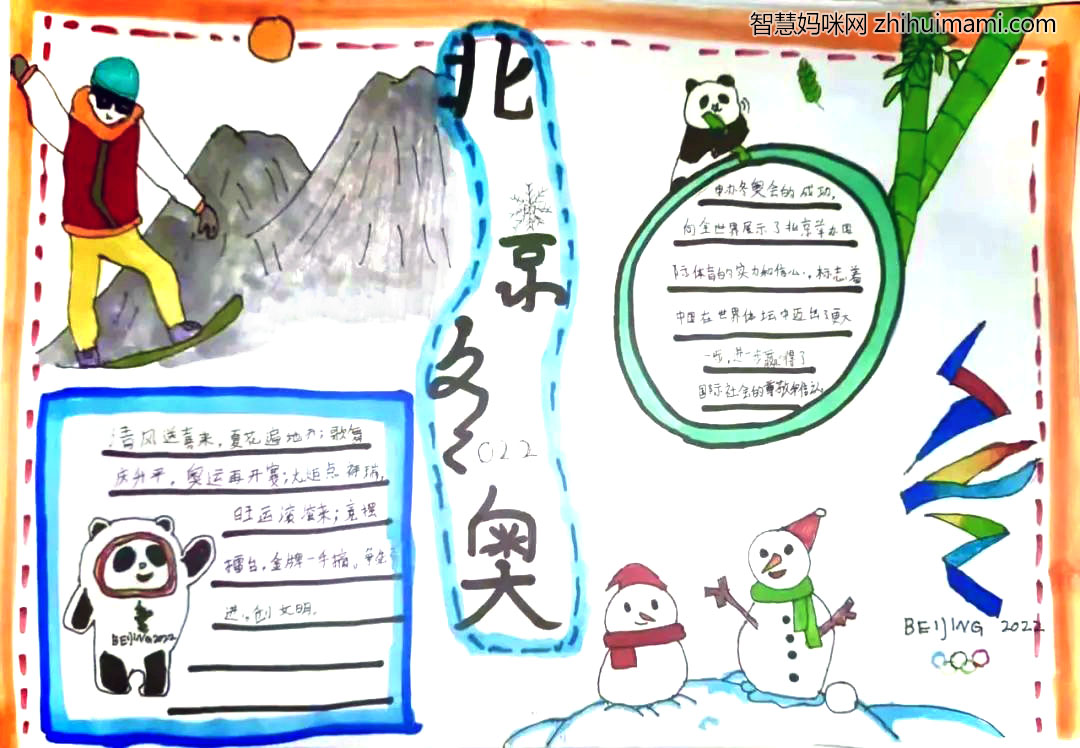 2022北京欢迎你主题手抄报图片-图6