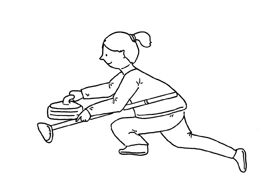 体育人物简笔画 2022冬奥体育项目简笔画-图1