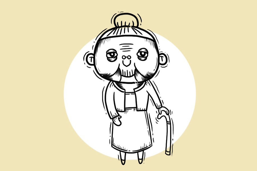 老奶奶怎么画-图8